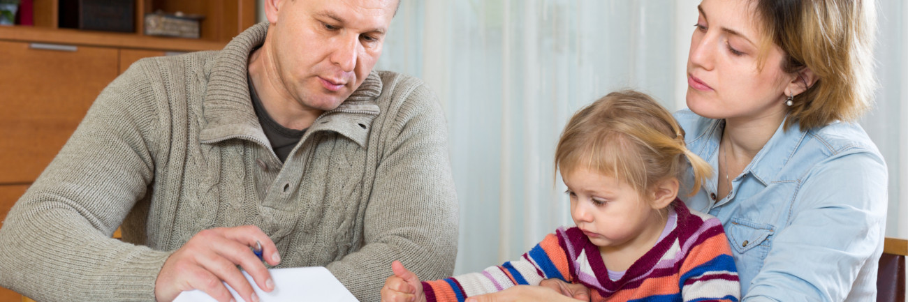 family working out tax-credit